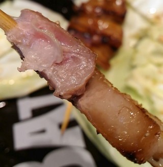 バッテンよかとぉ　串焼き 豚バラ(150円)断面アップ